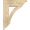 Ekena Millwork Thorton Traditional Rough Sawn Bracket w/ Offset Brace, Douglas Fir, 6"W x 16"D x 20"H BKT0604X16X20THR01RDF - alternate 2